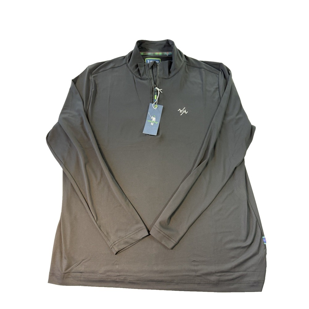 WMG Chip Shot Pullover 1/4 Zip Black Sz XL Bill Murray NWT